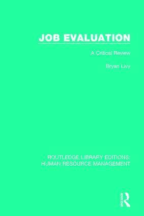 Bryan Livy - Job Evaluation, Häftad