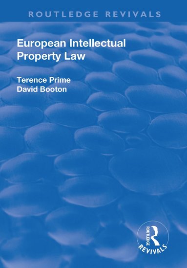 bokomslag European Intellectual Property Law