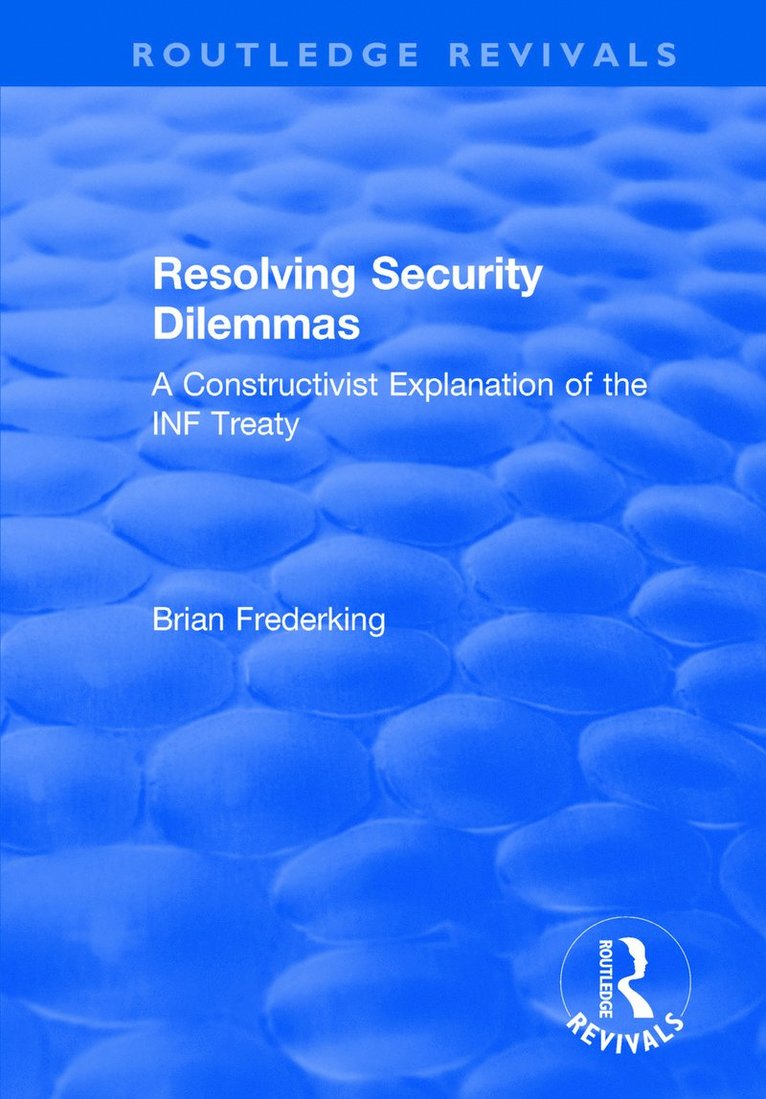 Resolving Security Dilemmas 1