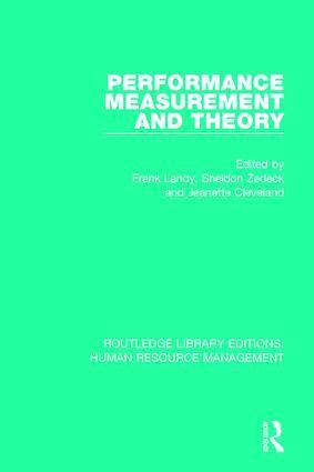 Frank Landy, Sheldon Zedeck, Jeanette Cleveland - Performance Measurement and Theory, Häftad