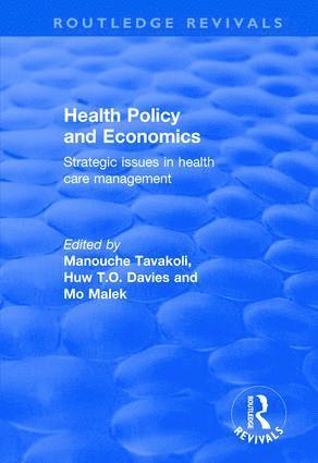 bokomslag Health Policy and Economics