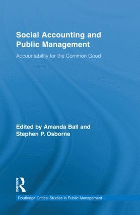 bokomslag Social Accounting and Public Management