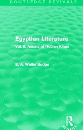 Egyptian Literature (Routledge Revivals)
