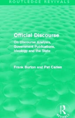 Official Discourse (Routledge Revivals) 1