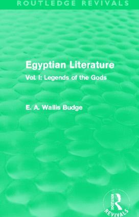 Egyptian Literature (Routledge Revivals) 1