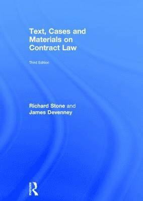 Text, Cases and Materials on Contract Law 1