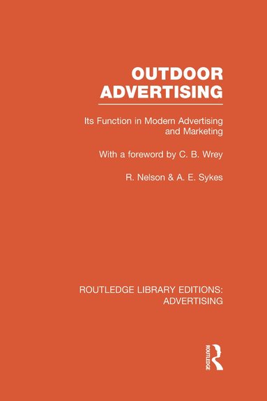 Richard Nelson, Anthony Sykes - Outdoor Advertising (RLE Advertising), Inbunden