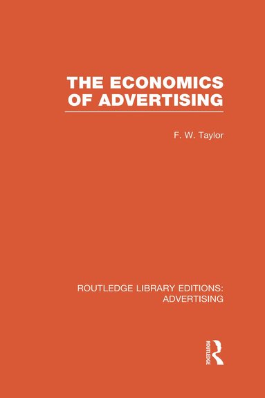 bokomslag Economics of Advertising