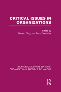 bokomslag Critical Issues in Organizations (RLE: Organizations)