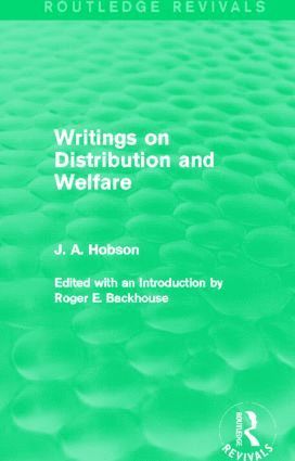 Writings on Distribution and Welfare (Routledge Revivals)