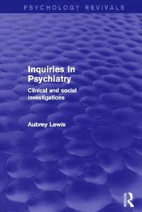 bokomslag Inquiries in Psychiatry