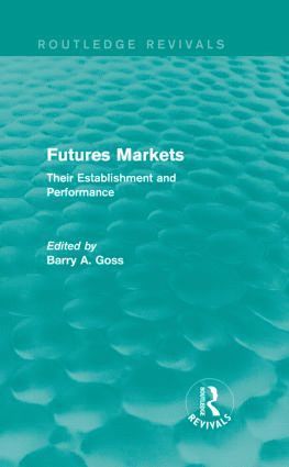 bokomslag Futures Markets (Routledge Revivals)