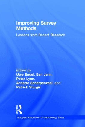 Uwe Engel, Ben Jann, Peter Lynn, Annette Scherpenzeel, Patrick Sturgis - Improving Survey Methods, Inbunden