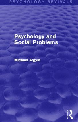 bokomslag Psychology and Social Problems (Psychology Revivals)