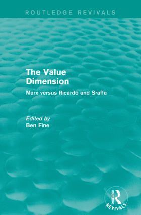 Ben Fine, UK) Fine, Ben (School of Oriental and African Studies, University of London - Value Dimension (Routledge Revivals), Häftad