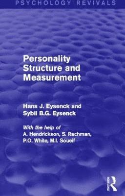 Personality Structure and Measurement (Psychology Revivals) 1