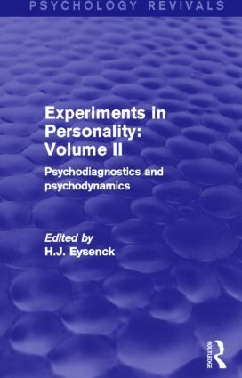 H. J. Eysenck - Experiments in Personality: Volume 2, Inbunden