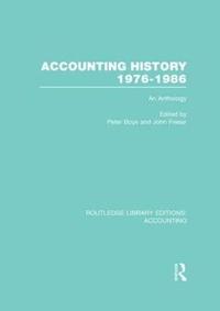 bokomslag Accounting History 1976-1986 (RLE Accounting)