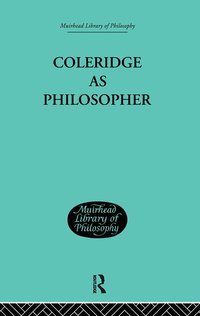 bokomslag Coleridge as Philosopher