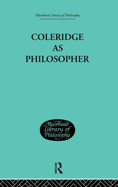 bokomslag Coleridge as Philosopher