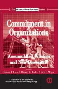 bokomslag Commitment in Organizations