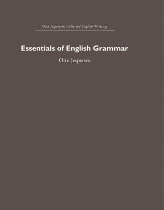 bokomslag Essentials of English Grammar