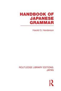 bokomslag Handbook of Japanese Grammar