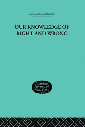 bokomslag Our Knowledge of Right and Wrong