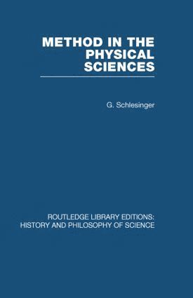 bokomslag Method in the Physical Sciences