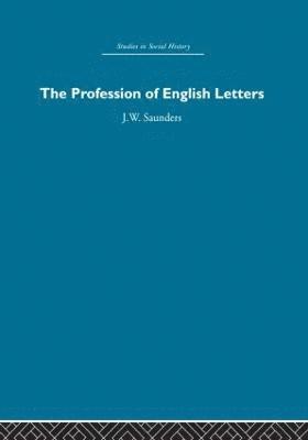 bokomslag The Profession of English Letters