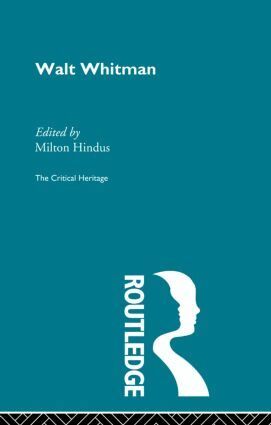 Milton Hindus - Walt Whitman, Häftad