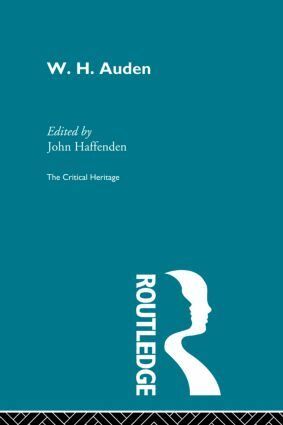 John Haffenden - W.H. Auden, Häftad