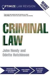 bokomslag Optimize Criminal Law