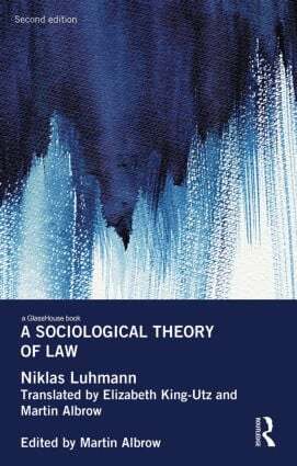 Niklas Luhmann, Martin Albrow - Sociological Theory of Law, Inbunden