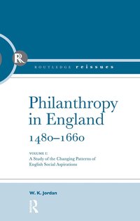 bokomslag Philanthropy in England, 1480 - 1660