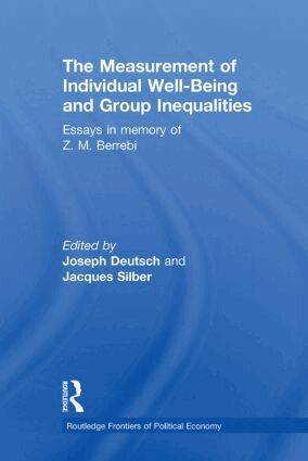 Joseph Deutsch, Jacques Silber - Measurement of Individual Well-Being and Group Inequalities, Häftad