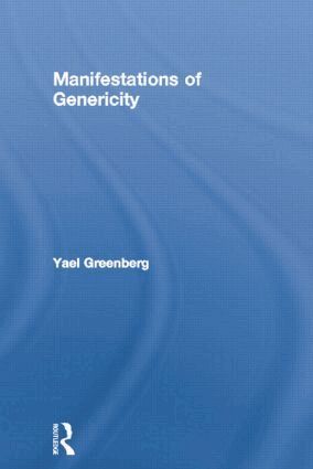 Yael Greenberg - Manifestations of Genericity, Häftad