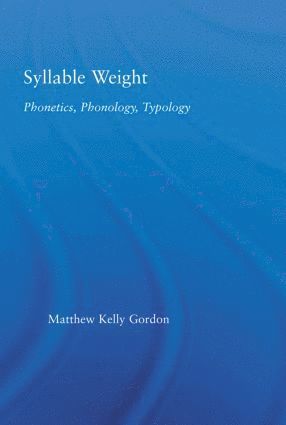 bokomslag Syllable Weight