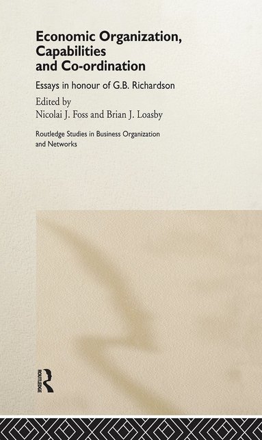 bokomslag Economic Organization, Capabilities and Coordination