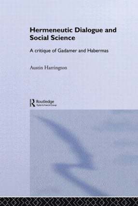 bokomslag Hermeneutic Dialogue and Social Science