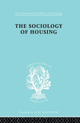 bokomslag Sociology Of Housing   Ils 194