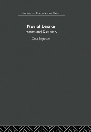 bokomslag Novial Lexike