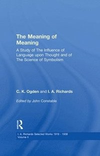 bokomslag Meaning Of Meaning         V 2