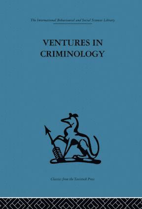 bokomslag Ventures in Criminology