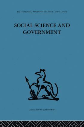 bokomslag Social Science and Government