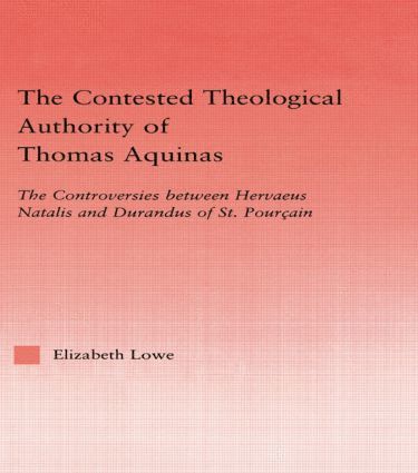 Contested Theological Authority of Thomas Aquinas 1