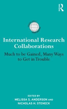 Melissa S. Anderson, Nicholas H. Steneck - International Research Collaborations, Inbunden