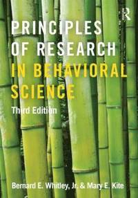 bokomslag Principles of Research in Behavioral Science