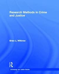 bokomslag Research Methods in Crime and Justice