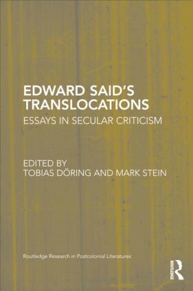 Tobias Doring, Mark Stein - Edward Said's Translocations, Inbunden